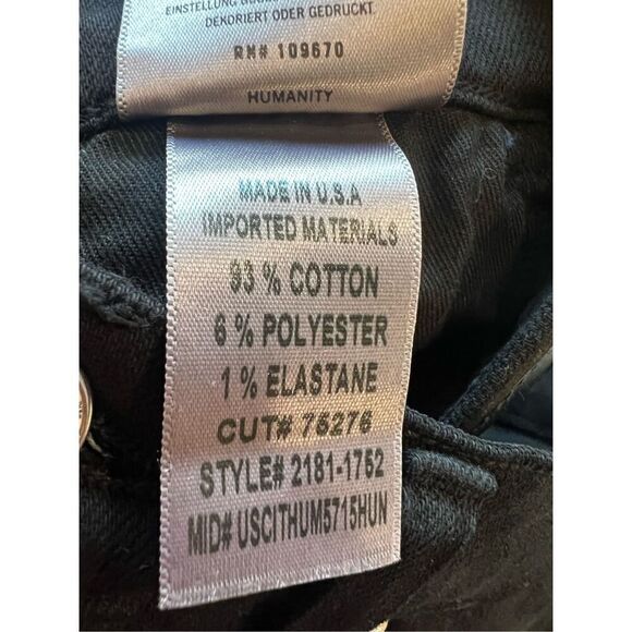 Citizens of Humanity Women's Black Annina Corduroy Wide Leg Pants Size 24 NWOT - Picture 13 of 13